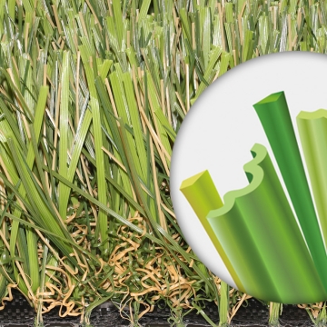 Super Natural-60 authentic looking grass exclusively designed four-color multi-blades synthetic turf